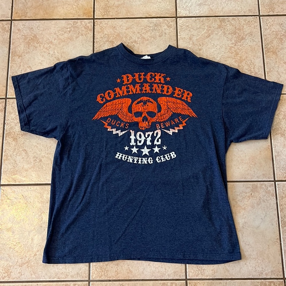 Men’s Duck Comander Hunting Club Graphic Short Sleeve Tshirt, Sz 2XL